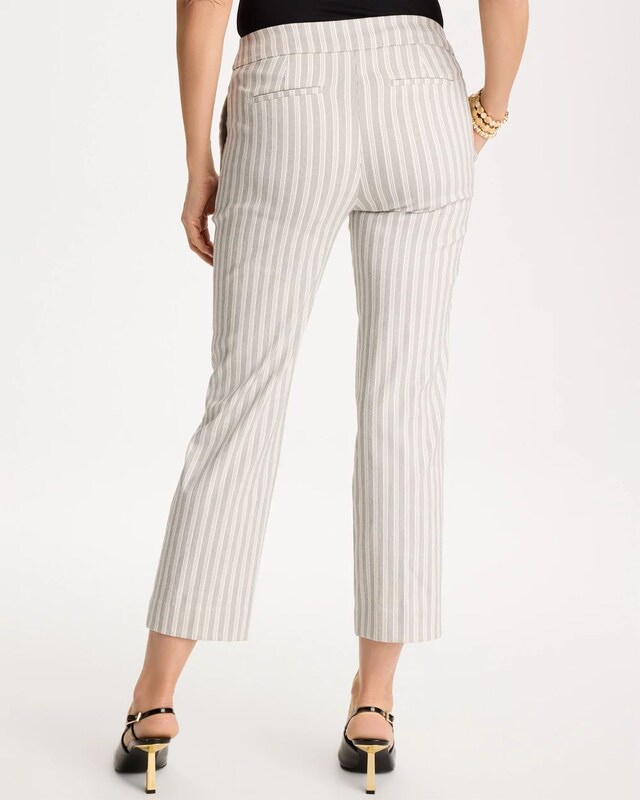 Striped Straight Crop Pant - image 3